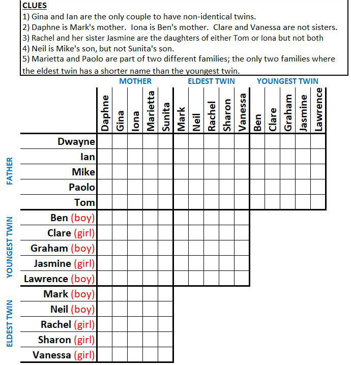 Free Printable Hard Logic Puzzles / Some publishers use the star system;